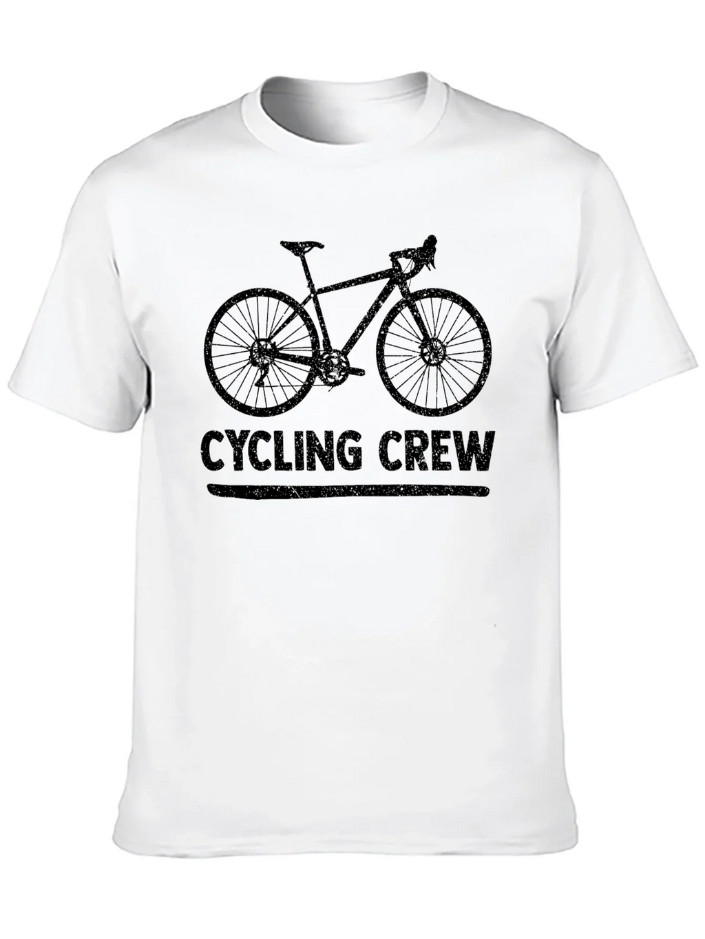 Cycling Crew Black Graphic Tee Shirt