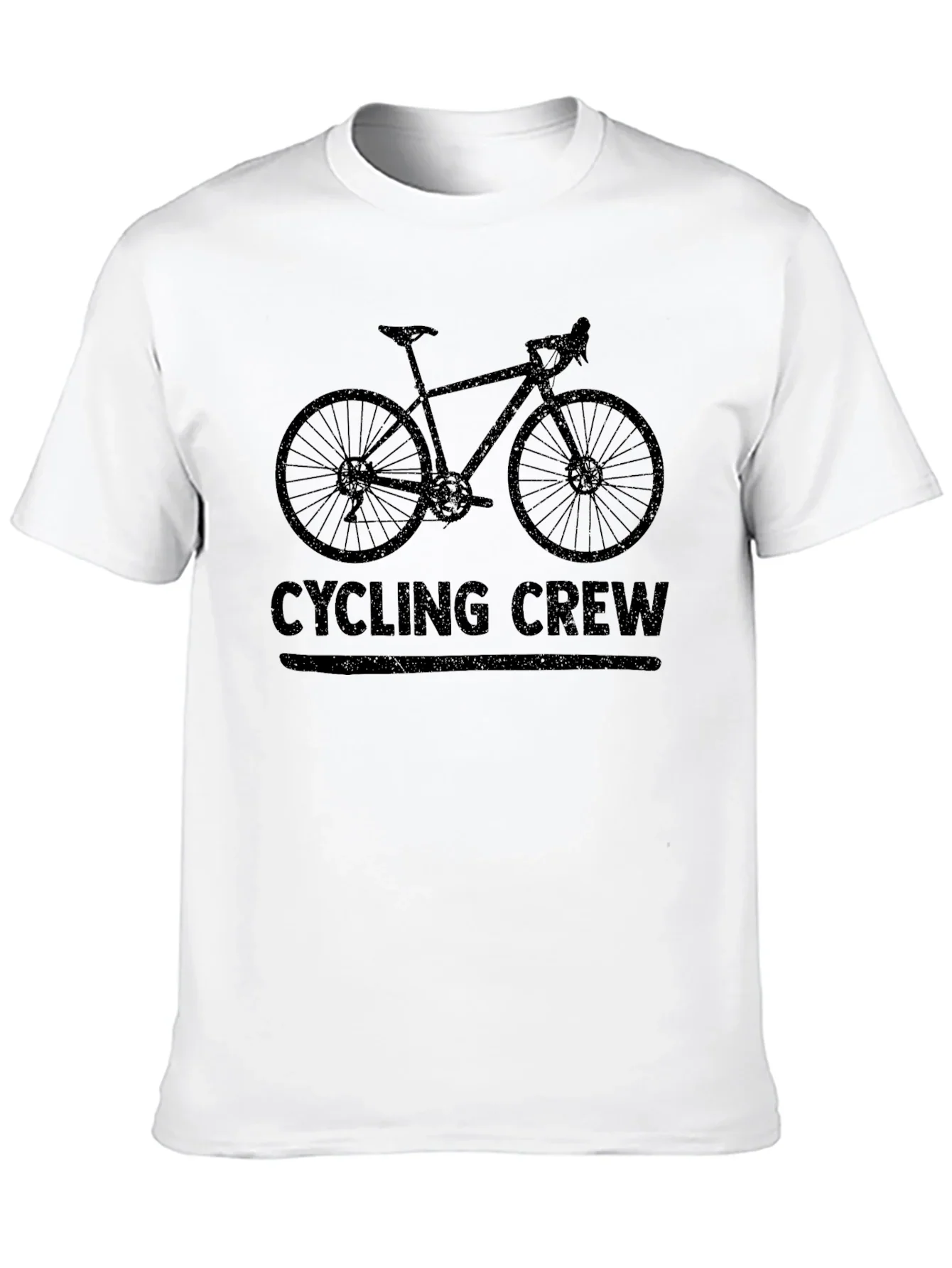 Cycling Crew Black Graphic Tee Shirt