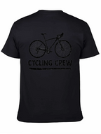 Cycling Crew Black Graphic Tee Shirt