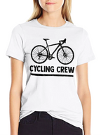 Cycling Crew Black Graphic Tee Shirt