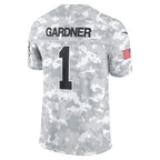Sauce Gardner New York Jets Nike 2024 Salute to Service Limited Jersey - Arctic Camo