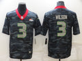 Men's Denver Broncos Russell Wilson #3 Grey Camouflage Game Jersey1