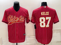 Men's Kansas City Chiefs Travis Kelce #87 Red Player Jersey1 Joint Edition