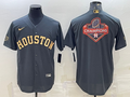 Men's Houston Astros Dark Gray Replica Player Jersey1