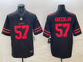 Men's San Francisco 49ers Dre Greenlaw #57 Black Game Player Jersey2