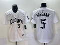 Men's Los Angeles Dodgers Freddie Freeman #5 White Team Player Game Jersey