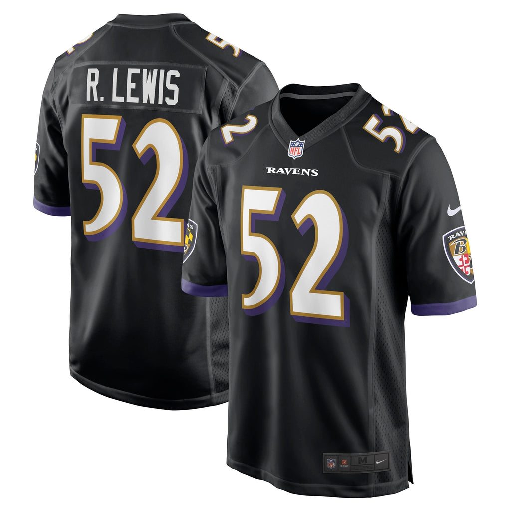 Ray Lewis Baltimore Ravens Nike Retired   Jersey - Black