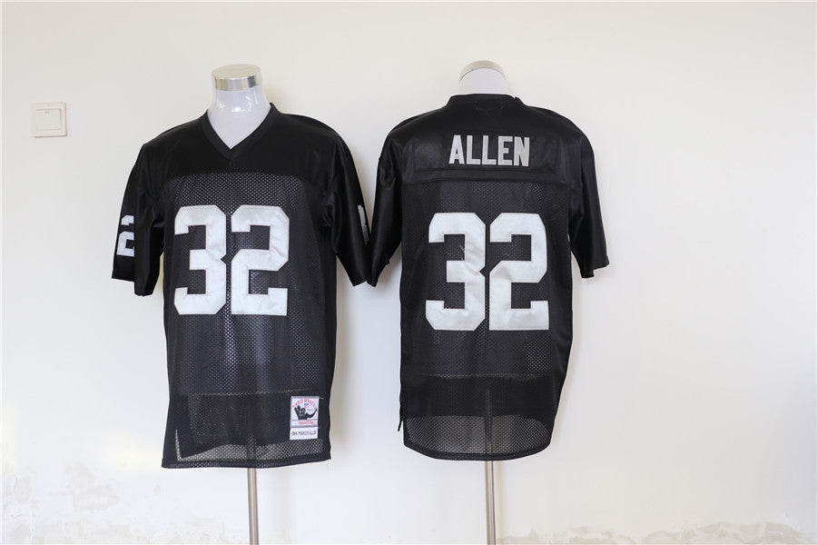 Men's Oakland Raiders Marcus Allen  Black Legacy Replica Jersey1