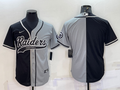 Men's Las Vegas Raiders Black/Gray Blank Jersey1