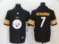 Men's Pittsburgh Steelers Ben Roethlisberger #7 Black Player Game Jersey1
