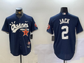 Men's Houston Astros #2 Navy Game Player Jersey1