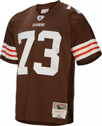 Men's Cleveland Browns Joe Thomas #73 2007 Brown Throwback Jersey