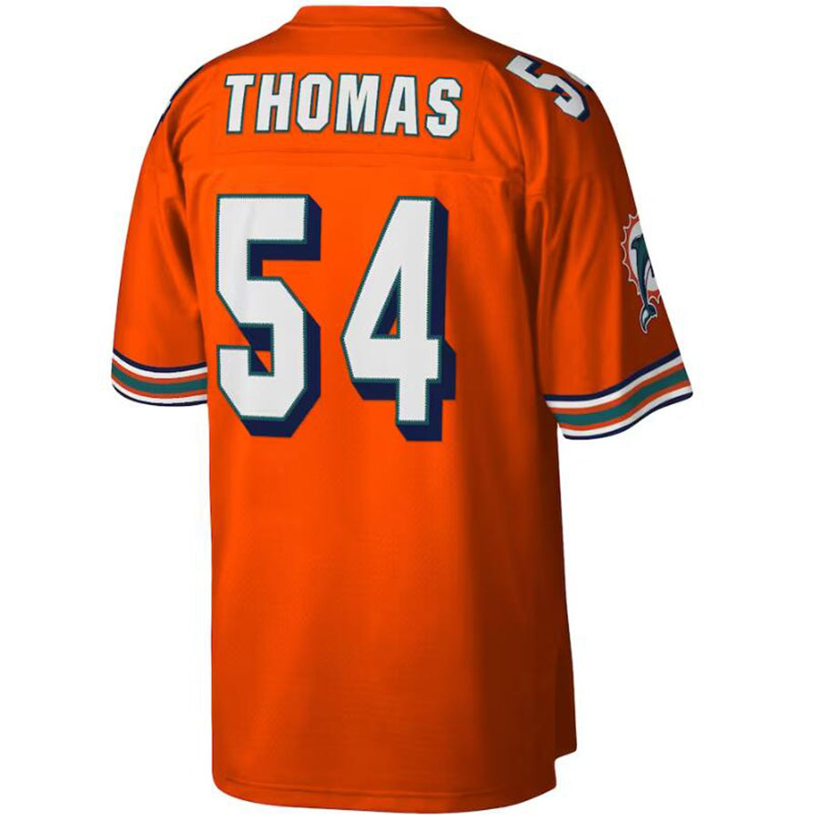 #54 Zach Thomas Playre M.Dolphins Orange  2004 Legacy Replica Football Jerseys