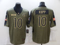 Men's Los Angeles Rams Cooper Kupp #10 Brown Game Jersey1
