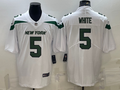 Men's New York Jets Mike White #5 White Game Jersey1