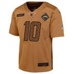 Justin Herbert Los Angeles Chargers Nike Salute To Service Limited Jersey - Brown
