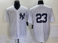 Men's New York Yankees Don Mattingly #23 White Replica Player Name Jersey1