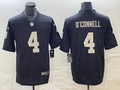 Men's Las Vegas Raiders Aidan O'Connell #4 Black Game Jersey1