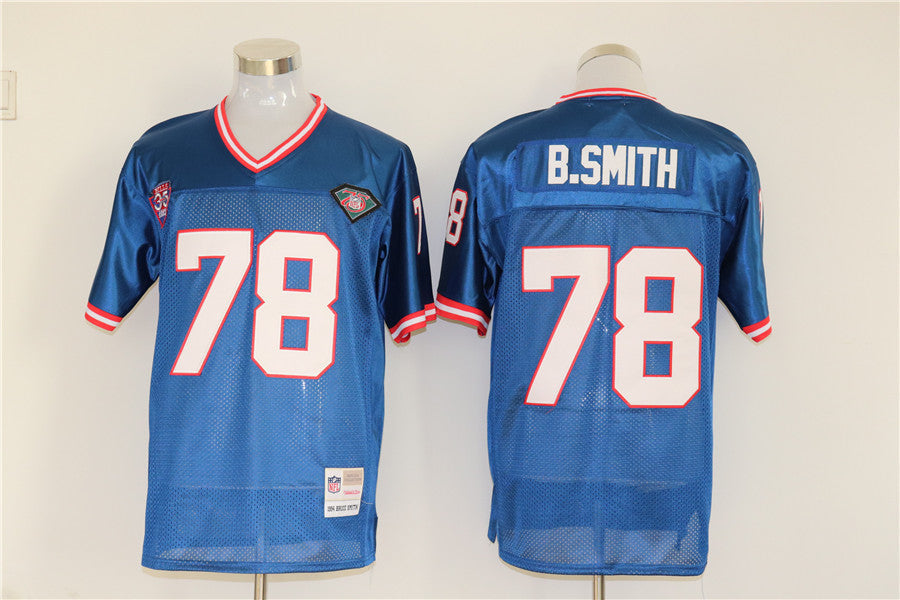 Men's Buffalo Bills Bruce Smith  Blue Legacy Replica Player Jersey1