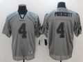 Men's Dallas Cowboys Dak Prescott #4 Gray Team Game Jersey1