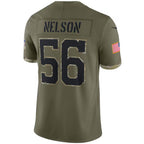 IN.Colts #56 Quenton Nelson Player Olive Salute To Service Limited Football Jerseys