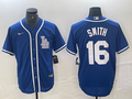 Men's Los Angeles Dodgers Will Smith #16 Blue Limited Player Jersey1