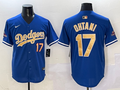 Men's Los Angeles Dodgers Shohei Ohtani #17 Royal 2025 Gold Collection Limited Jersey1