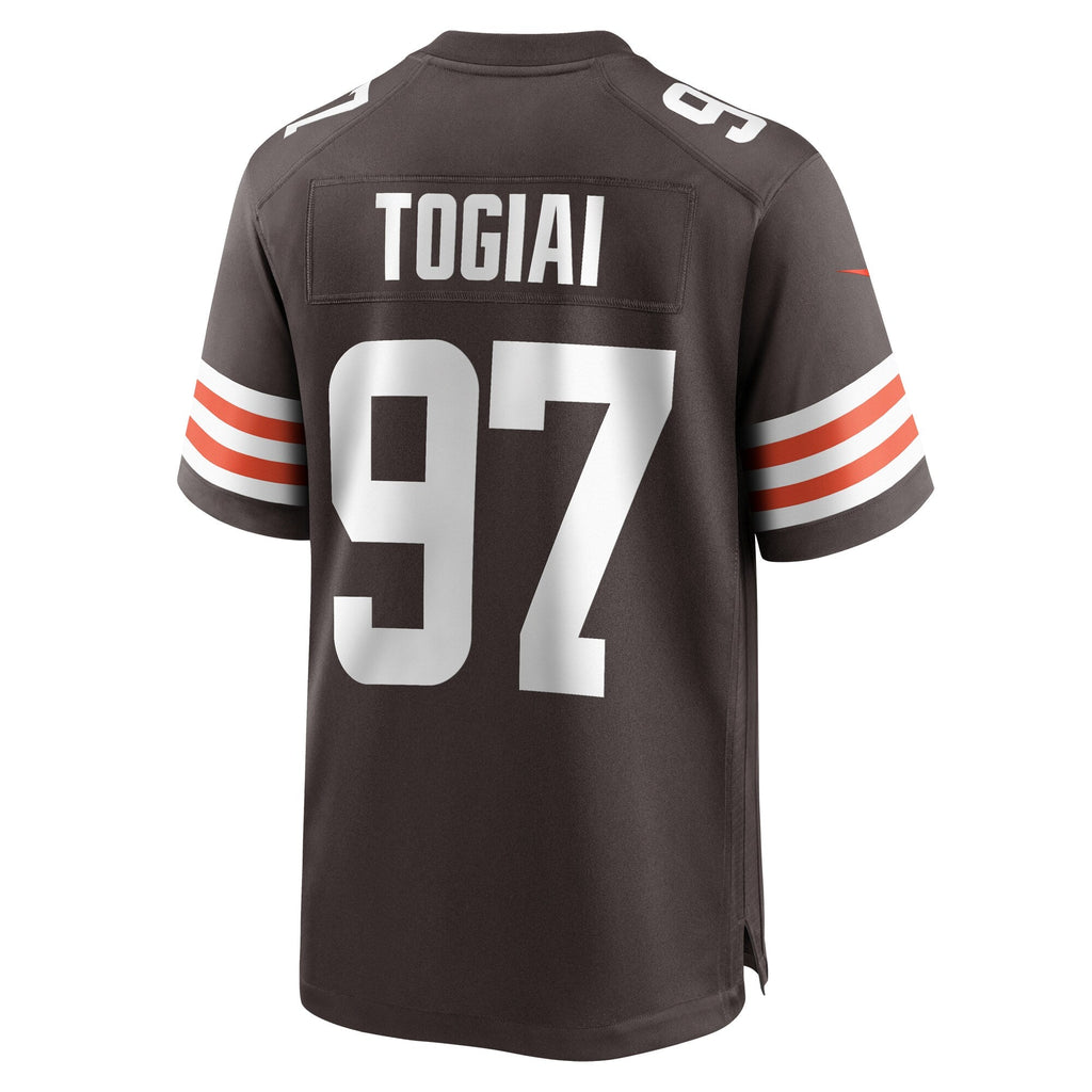 Tommy Togiai Cleveland Browns Nike  Game Jersey -  Brown