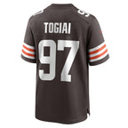 Tommy Togiai Cleveland Browns Nike  Game Jersey -  Brown