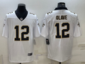 Men's New Orleans Saints Chris Olave #12 White Game Jersey1