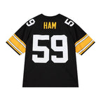 P.Steelers #59 Jack Ham Player Black  Limited/Replica Stitched American Football Jerseys