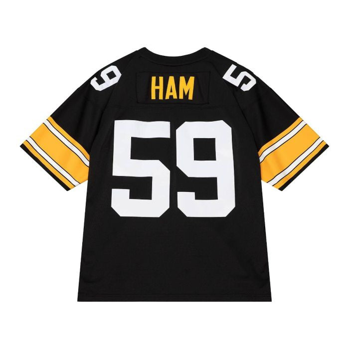 P.Steelers #59 Jack Ham Player Black  Limited/Replica Stitched American Football Jerseys