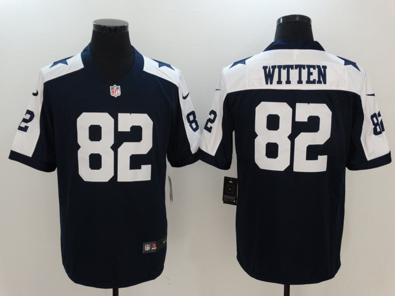 Men's Dallas Cowboys Jason Witten #82 Navy Alternate Fashion Game Jersey1