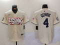 Men's New York Yankees Lou Gehrig #4 Cream Limited Player Jersey1