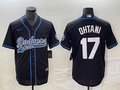Men's Los Angeles Dodgers Shohei Ohtani #17 Black Player Jersey1 Joint Edition
