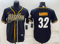 Men's Pittsburgh Steelers Franco Harris #32 Black Vapor Limited Jersey1