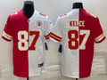 Men's Kansas City Chiefs Travis Kelce #87 Red/White Game Jersey1