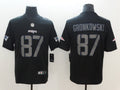 Men's New England Patriots Rob Gronkowski #87 Black Game Jersey1