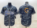 Men's Los Angeles Rams Grey Camouflage Game Jersey1