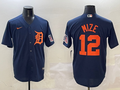 Men's Detroit Tigers Casey Mize #12 Navy Limited Player Jersey1