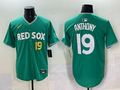 Men's Boston Red Sox Roman Anthony #19 Green 2025 City Connect Replica Player Jersey