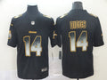 Men's Minnesota Vikings Stefon Diggs #14 Black Authentic Game Jersey1