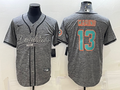 Men's Miami Dolphins Dan Marino #13 Gray Game Jersey1 Joint Edition
