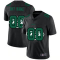 Custom1 New York Jets Team Logo Dual Overlap Limited Jersey1 Black American Stitched Jersey1 Football Jerseys