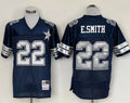Men's Dallas Cowboys Emmitt Smith  Navy Legacy Replica Player Jersey1