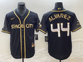 Men's Houston Astros Yordan Alvarez #44 Black City Connect Replica Player Jersey1