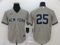 Men's New York Yankees Jason Giambi #25 Gray Replica Player Name Jersey1