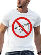 Black No Telegram Graphic T-Shirt