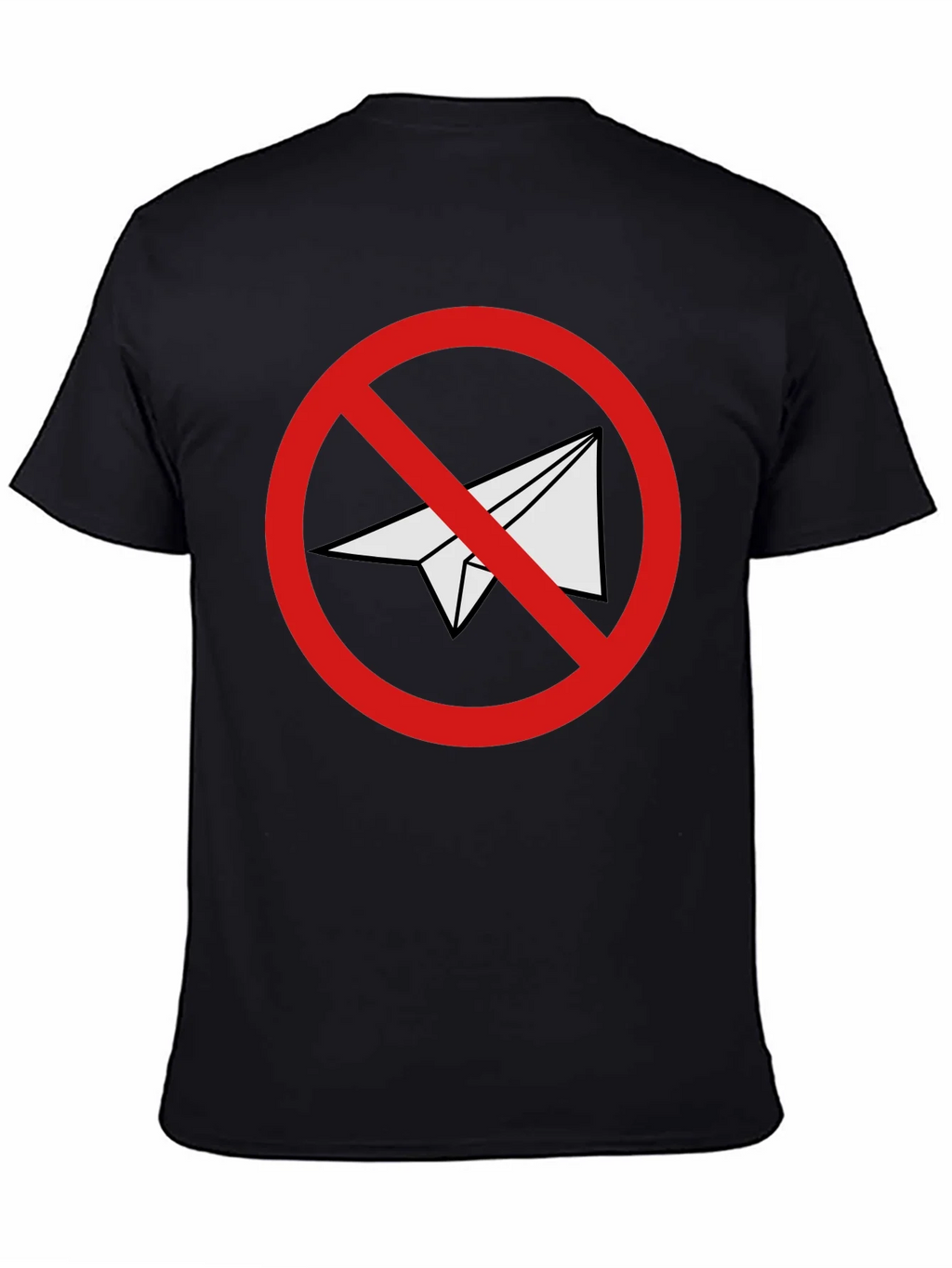 Black No Telegram Graphic T-Shirt