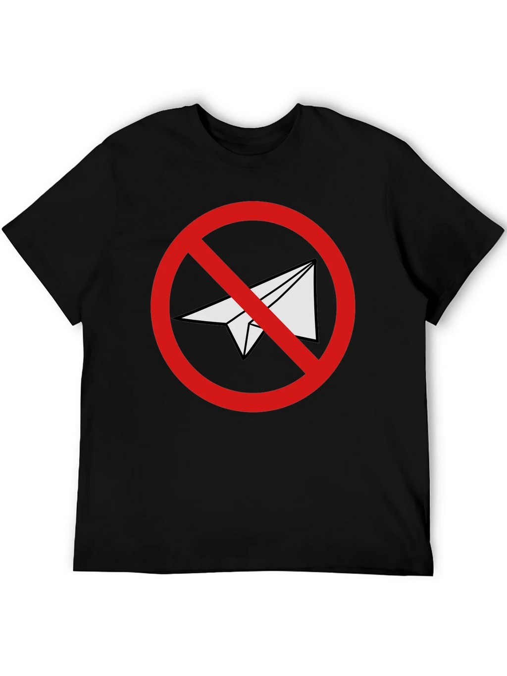 Black No Telegram Graphic T-Shirt